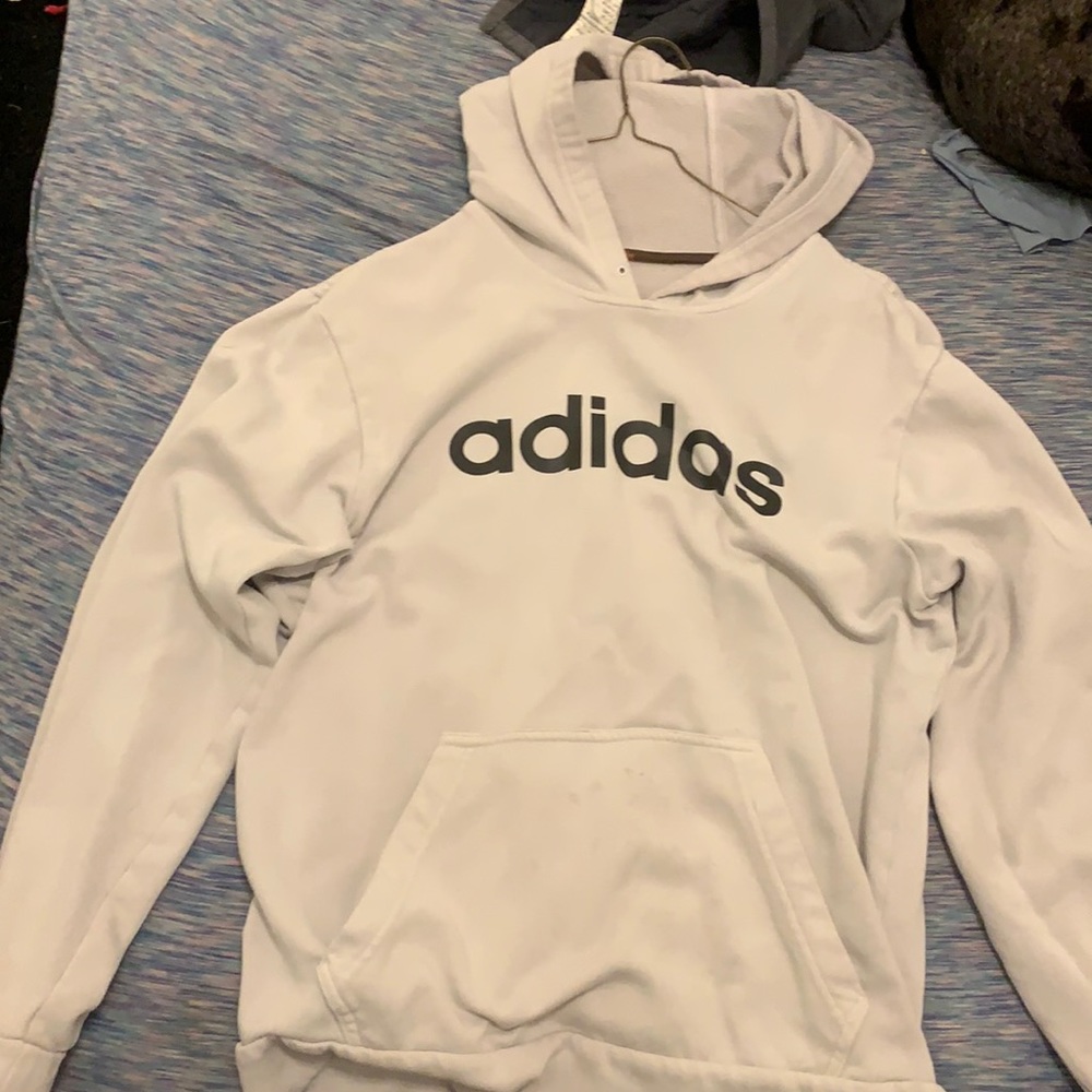 White Adidas Hoodie